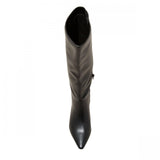 Universal Thread Kendra Kitten Heel Tall Dress Boots with Memory Foam Black 10M