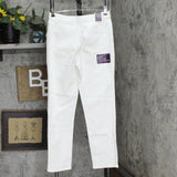 Gloria Vanderbilt Womens Classic Amanda High Rise Tapered Jean Crystal White 8