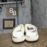 Stars Above Merritt Platform Shine Scuff Slide Slippers Gold Yellow L (9-10)