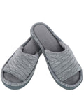 Isotoner Womens Sporty Slide Andrea Sandal Slipper 96048 Ash Gray XL (9.5-10)