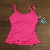 Swim Solutions Paisley Jacquard Tankini Swim Top 807098 Paisley Jacquard Pink 10