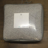 Hotel Collection Prism Matelasse 3-Piece Cotton Comforter Set Charcoal Gray King