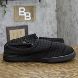 Dluxe By Dearfoams Jersey Sport Lounge Clog Slippers Night Black XL (13-14)