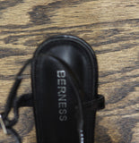Berness Womens Patent Stiletto Platform High Heels Black 7M