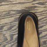 Clarks Artisan Womens Certina Edge Slip On Leather Loafers Black 9N