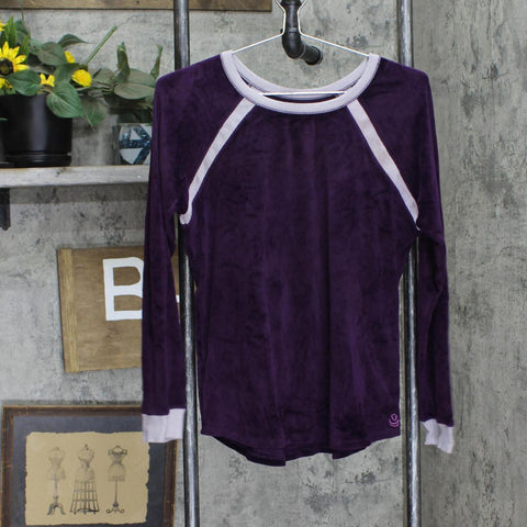 Cuddl Duds Womens Ultra Plush Velvet Fleece Sweatshirt 166f501dbded15 Purple S