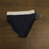 Lauren Ralph Lauren Bel Air Banded High Waist Bikini Bottom 20410158 Navy Blue 8