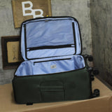 Delsey Paris Tour Air Sinner Suitcase Luggage Green 27" Medium Check In