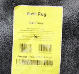 Garland Rug Finest Luxury Ultra Plus Washable Fuzzy Bath Mat Rug Dark Gray 24x40