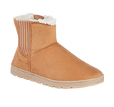Isotoner / Outdoor Faux Fur Lined Boot Slippers Buckskin Brown XL (9.5-10)