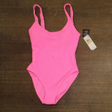 Salt + Cove Ribbed Scrunch One-Piece Swimsuit SC251007PO Malibu pink S