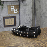 A New Day Womens Sammie Studded Ballet Flats 94462298 Black 6M