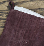 Lucky Brand Round Toe Chunky Wedge Chelsea Ankle Boots Winter Cherry Purple 6M