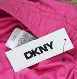 DKNY Womens Handkerchief Hem Mixed Media Maxi Skirt P4DN8X10 Vivid Pink L