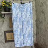 Skye's The Limit Waist Straight Leg Knit Pants with Pockets Blue Multi 1X