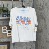 Disney Womens Mickey Mouse Pajama Shirt Top M8901185MK Light Gray M