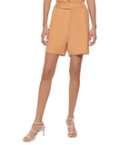 DKNY Women's Frosted High-Rise Zip-Front Twill Shorts P3EW8Q85