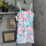 Swim Solutions Bow Front Swimdress One Piece 807158 Tropic Twist White Multi 16