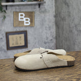Goodfellow & Co Mens Suede Flat Oswald Clogs 94504660 Taupe Brown 7