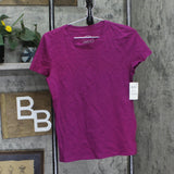 Inc International Concepts Womens Tee Cotton T-Shirt Autumn Berry Purple S