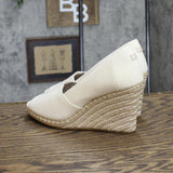 Toms Womens Michelle Peep-Toe Heeled Shoes 10017900 Natural Brown 8M