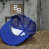 Mens Vintage American Trucker Baseball Hat Cap Royal Blue One Size