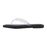 Universal Thread Womens Keilani Thong Flip Flops 93321989 Clear Black 9M