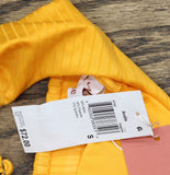 Andie Womens Maui Ribbed Bikini Swim Padded Top AT383 Tangerine Orange S