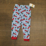 Max & Olivia Toddler Boys Christmas Trucks Pajama Pants Blue Multi 3T