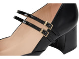 Bandolino Block Heel Mary Jane Pumps with Double Straps BNSMITH3 Black 7M