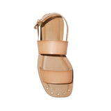 Universal Thread Womens Becca Studded Ankle Strap Sandals Tan Brown 8.5M