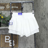 Joylab Double-Layer Woven Mid-Rise Shorts 2.5 in 92618165 White XS