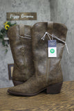 Universal Thread Reed Western Block Heel Boots 94822710 Weather Brown 10M