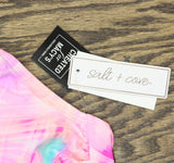 Salt + Cove Womens Plus Size Tie-Dyed Bikini Top CWP22158T Wave Pink Multi 2X