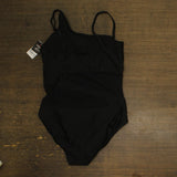 Bar III Womens One-Shoulder Mesh Cutout One Piece Swimsuit MBNB24232 Black L