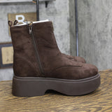 Wild Fable Womens Honor Boots Faux Suede Platform 94568509 Brown 7.5M