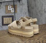 UGG Womens Aubrey Ankle Sandal 1152711 Sand Brown 9M