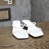 Calvin Klein Womens Opelle Heeled Sandal Kitten KCOPELLE2 White 7.5M