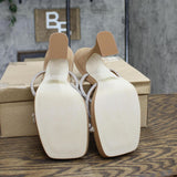 Steve Madden Women's Libbie Heeled Sandal LIBB03S1 Camel Nubuck Brown 10M