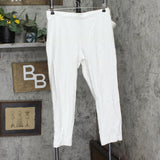 Wynne Layers Womens Crepe Stretch Pull On Pants 694612 Cloud White L