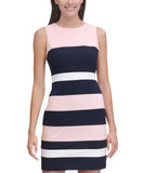 Tommy Hilfiger Colorblock Sheath Dress Ballerina Pink / Sky Captain / Ivory 6