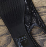 A New Day Womens London Lace Sling Back Bow Flats 94303524 Black 7.5M
