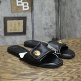A New Day Womens Audrey Slide Sandals 89998708 Black 10M