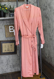 State Of Day State of Day Womens Belted Shawl-Collar Robe Sea Coral Pink M