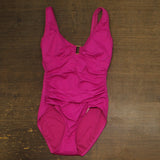 Lauren Ralph Lauren Over-The-Shoulder One Piece Swimsuit Freesia Pink 10