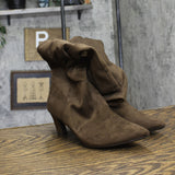 A New Day Womens Raye Tall Dress Boots 88375198 Dark Brown 6M