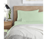 Purity Home Count Ultimate Percale Cotton 4-Piece Sheet Set Sage Green Queen