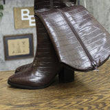 A New Day Womens Cairo Boots Block Heel Knee High 94568707 Brown 5M