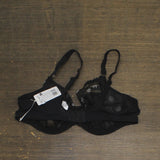 Elomi Matilda Womens Plus Size Underwire Plunge Bra EL8900 Black Dot 40DD