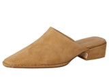 Steve Madden Womens Dessa Suede Mule Block Heel DESS02S1 Tan Brown 8.5M